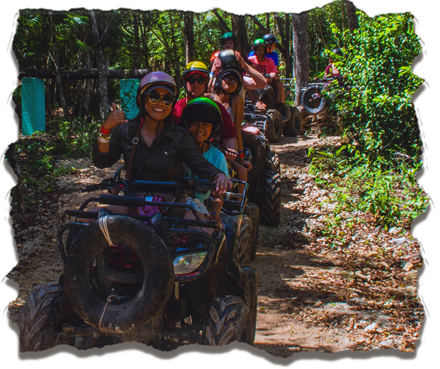 ATV adventure tour in the Mayan jungle